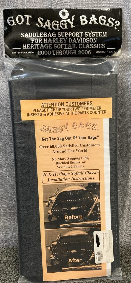 NEW GOT SAGGY BAGS 1039420 SADDLEBAG SUPPORT SYSTEM 2000-2006 HERT SOFTAIL