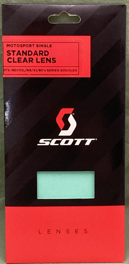 NEW SCOTT 206680-043 Standard Clear Lens RECOIL/NS/XI/80S