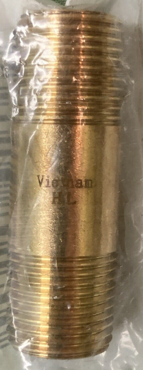NEW JMF 49002 BRASS NIPPLE 3/8" X 2"