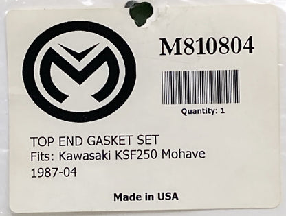 NEW GENUINE MOOSE RACING M810804 Top End Gasket Kit Kawasaki KSF250 Mohave 87-04