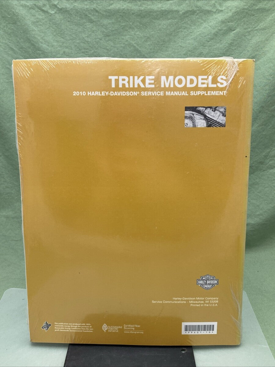 NEW HARLEY DAVIDSON 99601-10 TRIKE MODELS 2010 SERVICE MANUAL SUPPLEMENT