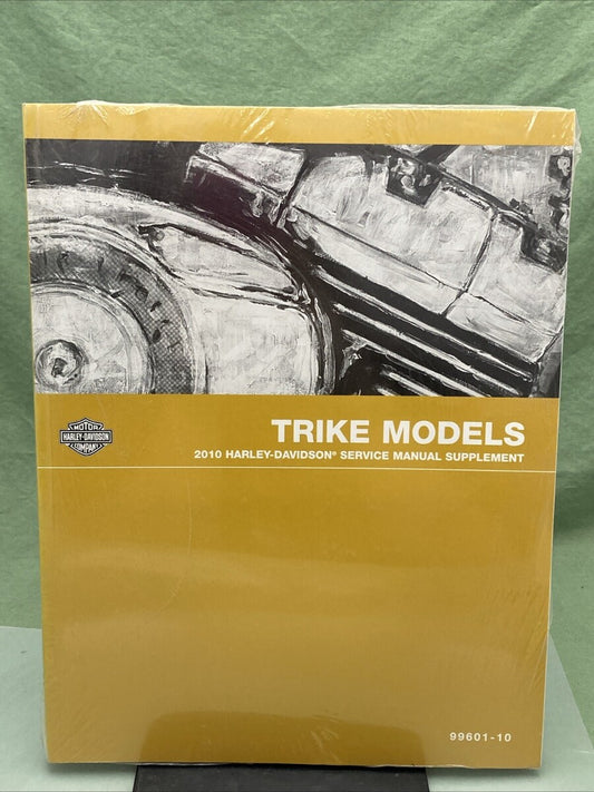 NEW HARLEY DAVIDSON 99601-10 TRIKE MODELS 2010 SERVICE MANUAL SUPPLEMENT