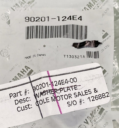 NEW GENUINE YAMAHA 90201-124E4 SHIFT SHAFT Washer, Plate