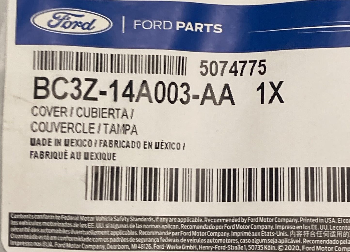 NEW GENUINE FORD BC3Z-14A003-AA FUSE BOX COVER FITS 11-16 F-250 SUPER DUTY