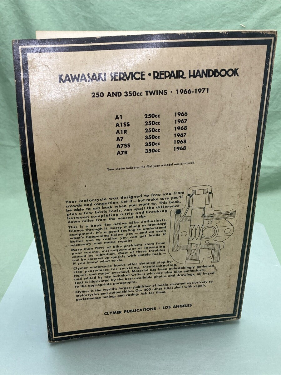 KAWASAKI CLYMER M352 250 AND 350CC TWINS 1966-1971 SERVICE REPAIR HANDBOOK