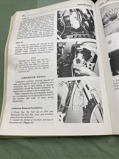 KAWASAKI CLYMER M445 KX80-450 PISTON PORT 1974-1980 SERVICE MANUAL