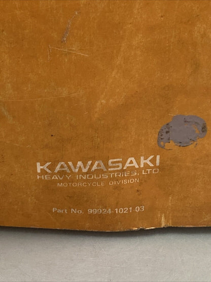 KAWASAKI 99924-1021-03 KZ750 FOUR 1982 SERVICE MANUAL
