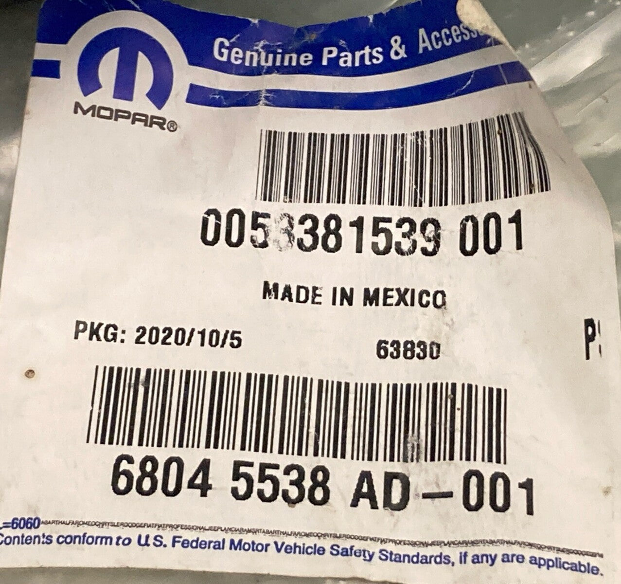 NEW GENUINE MOPAR 68045538AD FRONT BUMPER CAP FITS 11-18 RAM 4500 5500