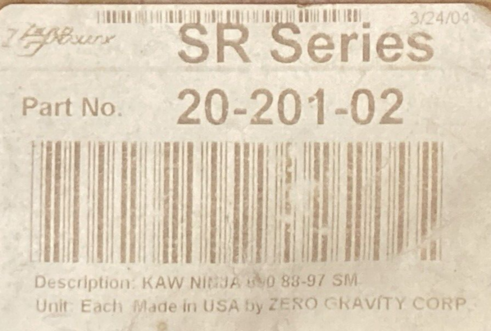 NEW ZERO GRAVITY 20-201-02 WINDSCREEN LIGHT SMOKE SR SERIES W/ DUST COVER