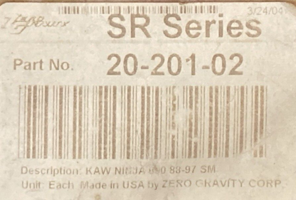 NEW ZERO GRAVITY 20-201-02 WINDSCREEN LIGHT SMOKE SR SERIES W/ DUST COVER