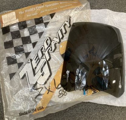 NEW ZERO GRAVITY 20-201-02 WINDSCREEN LIGHT SMOKE SR SERIES W/ DUST COVER