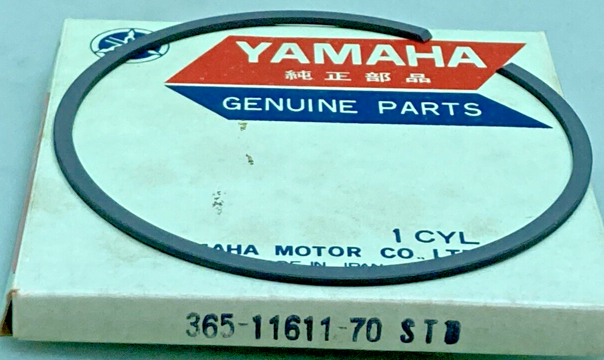 NEW GENUINE YAMAHA 365-11611-70 PISTON RING SET STD