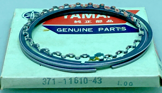 NEW GENUINE YAMAHA 371-11610-43 PISTON RING SET 1.00
