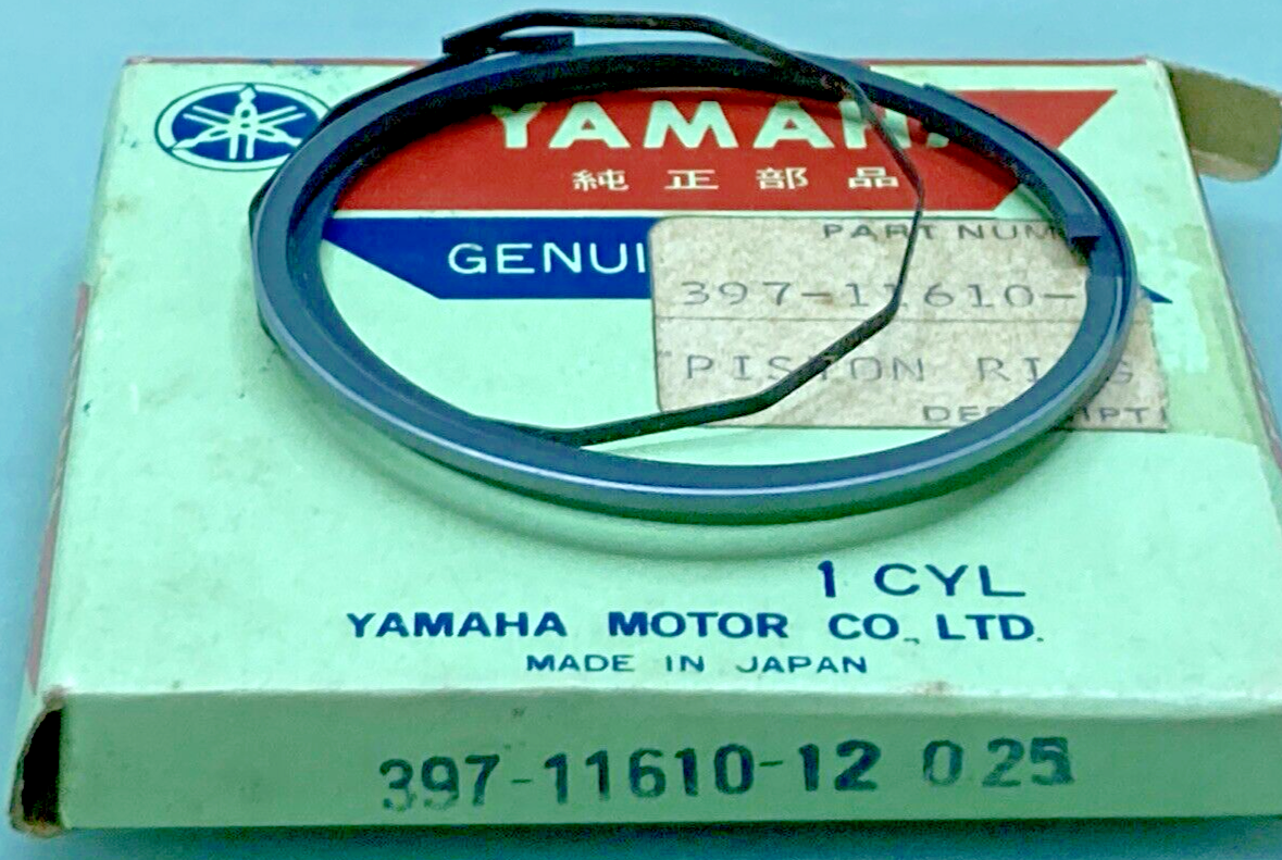 NEW GENUINE YAMAHA 397-11610-12 PISTON RING SET 0.25
