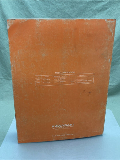 KAWASAKI 99924-1020-02 KE175 SHAFT 1979 SERVICE MANUAL