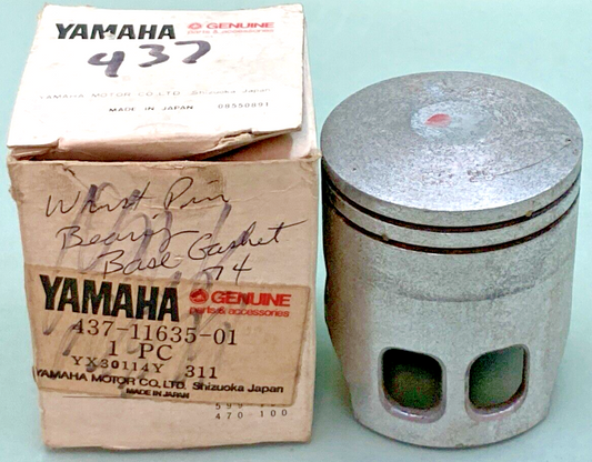 NEW GENUINE YAMAHA 437-11635-01 PISTON 0.25 O/S