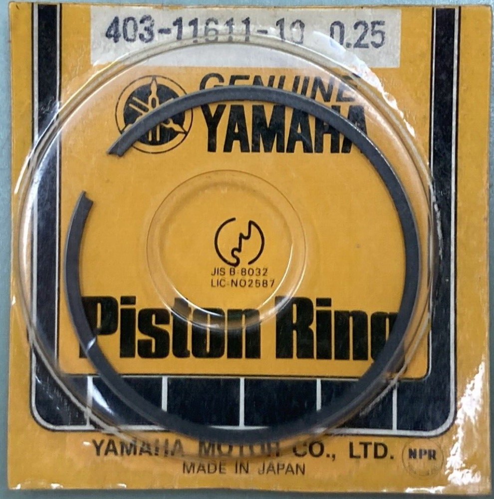 NEW GENUINE YAMAHA 403-11611-10 PISTON RING 0.25