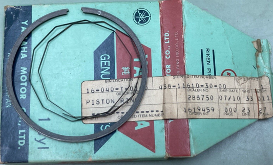 NEW GENUINE YAMAHA 438-11610-30 PISTON RING SET 0.75