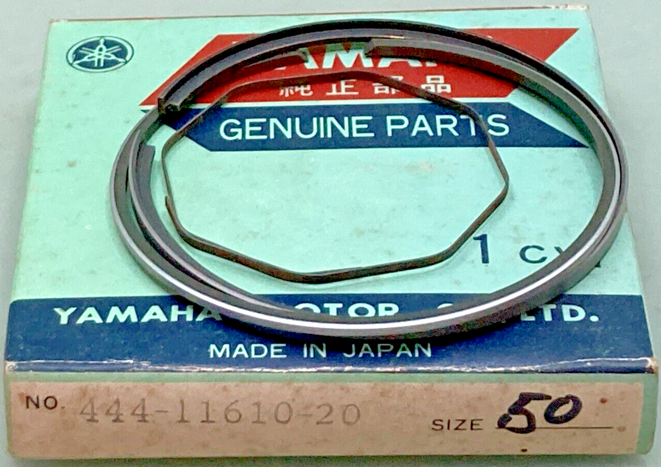 NEW GENUINE YAMAHA 444-11610-20 PISTON RING SET 0.50