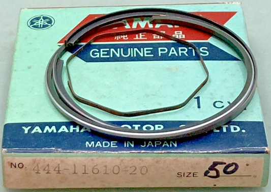 NEW GENUINE YAMAHA 444-11610-20 PISTON RING SET 0.50