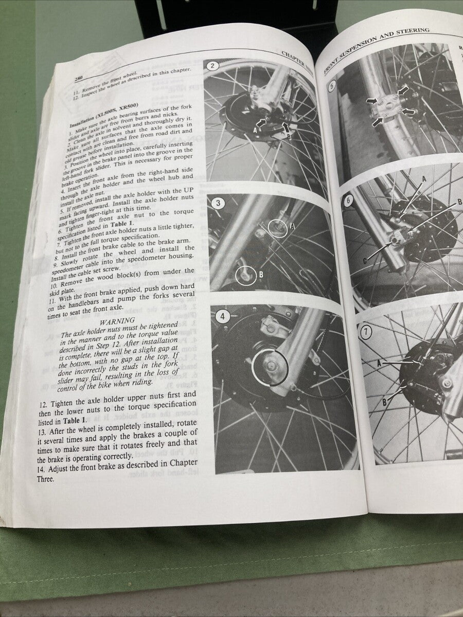 CLYMER M339-5 XL/XR 500-650 SINGLES 79-97 SERVICE MANUAL HONDA
