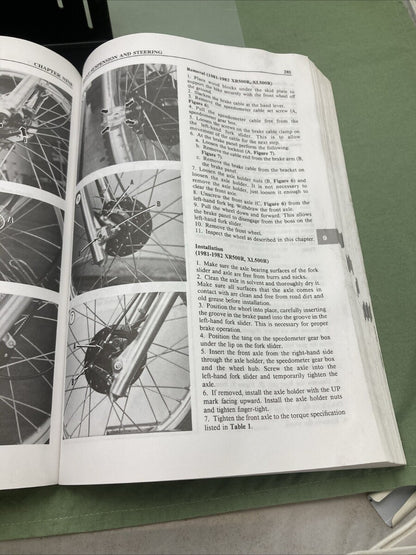 CLYMER M339-5 XL/XR 500-650 SINGLES 79-97 SERVICE MANUAL HONDA