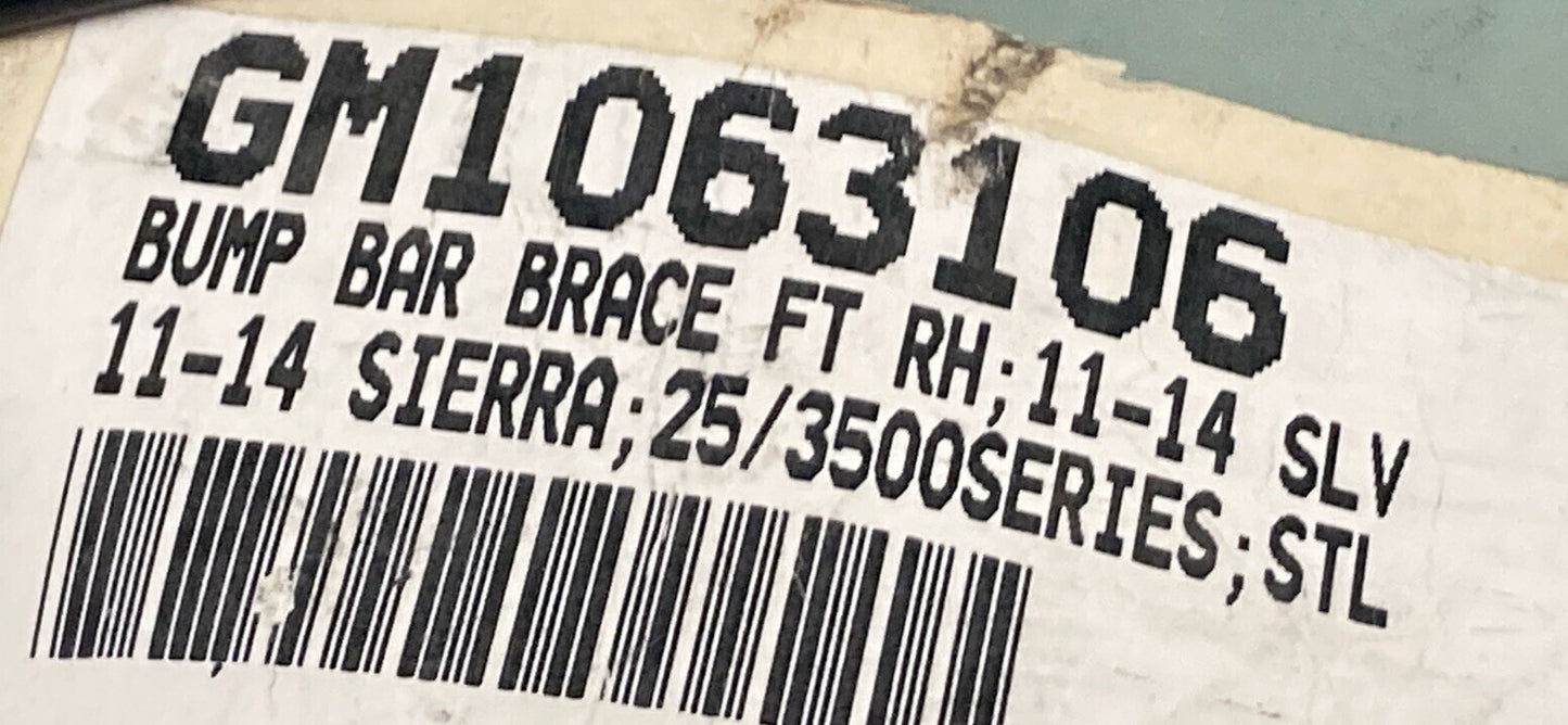 NEW REPLACES GM GM1063106 FRONT PASSENGER BUMPER FACE BRACKET