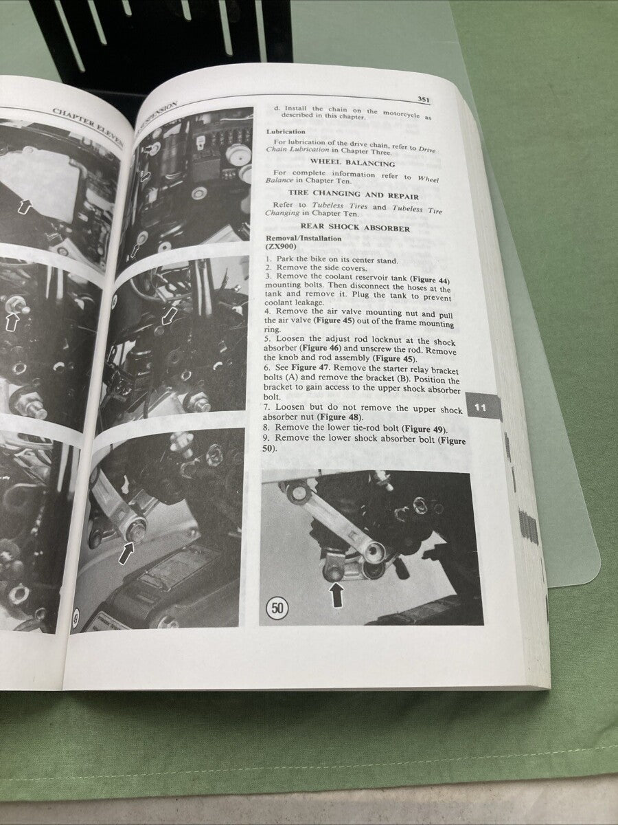 CLYMER M453 900-1100 NINJA 84-93 SERVICE MANUAL KAWASAKI