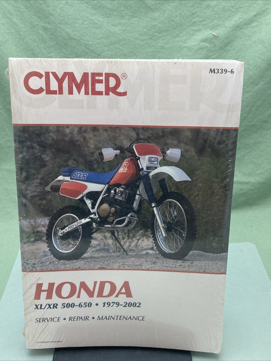 NEW CLYMER M339-6 XL/XR 500-650 79-02 SERVICE MANUAL HONDA