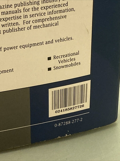 INTERTEC ATV1-2 ALL TERRAIN VEHICLE 74-87 MAINTENANCE MANUAL 2ND EDITION