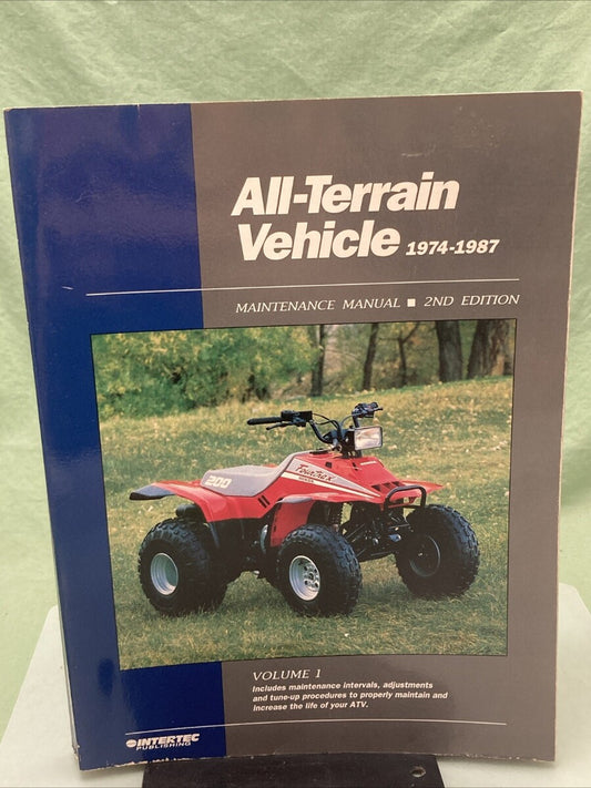 INTERTEC ATV1-2 ALL TERRAIN VEHICLE 74-87 MAINTENANCE MANUAL 2ND EDITION
