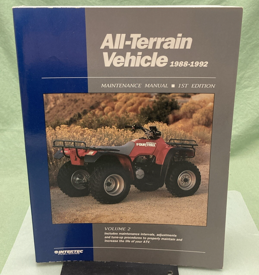 INTERTEC ATV2-1 ALL TERRAIN VEHICLE 88-92 MAINTENANCE MANUAL 1ST EDITION VOL 2