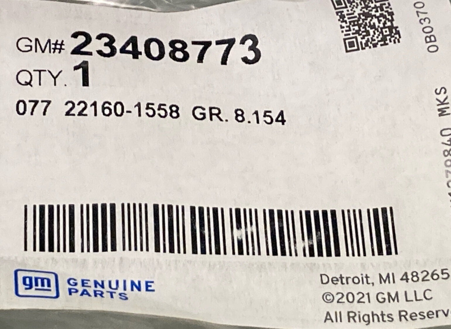 NEW GENUINE GM 23408773 Front Driver Side Tire Front Air Deflector