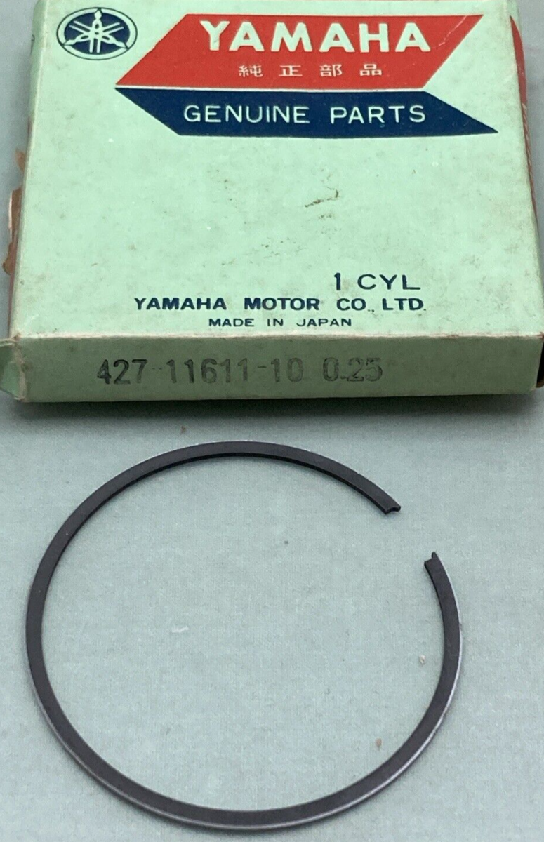 NEW GENUINE YAMAHA 427-11611-10 PISTON RING 0.25