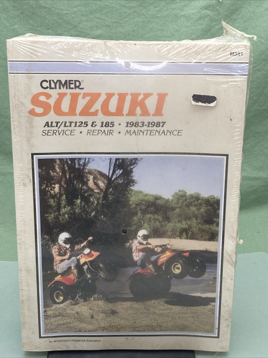 NEW CLYMER M381 ALT/LT125 & 185 83-87 SERVICE MANUAL SUZUKI