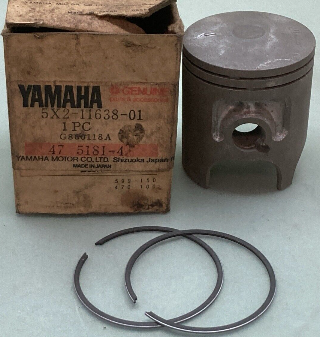 NEW GENUINE YAMAHA 5X2-11638-01 PISTON 4TH 1.00 O/S W/ RINGS
