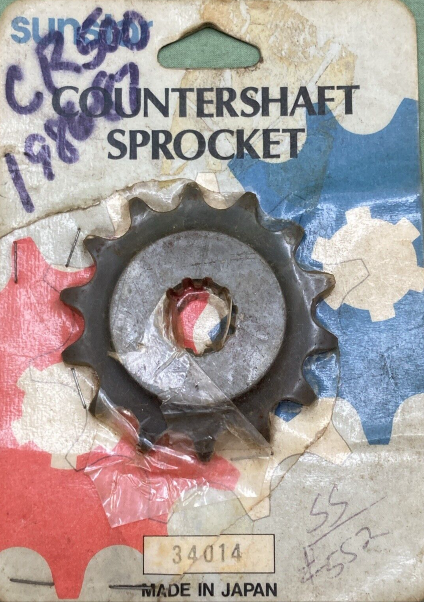 NEW GENUINE SUNSTAR 34014 SPROCKET COUNTERSHAFT 14T STEEL FRONT