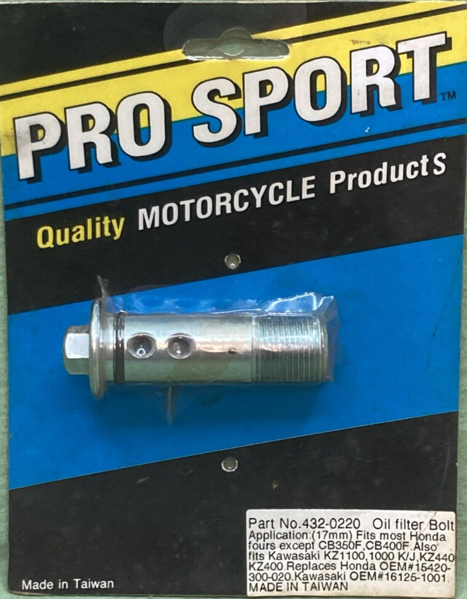 NEW PRO SPORT 432-0220 OIL FILTER BOLT 17MM