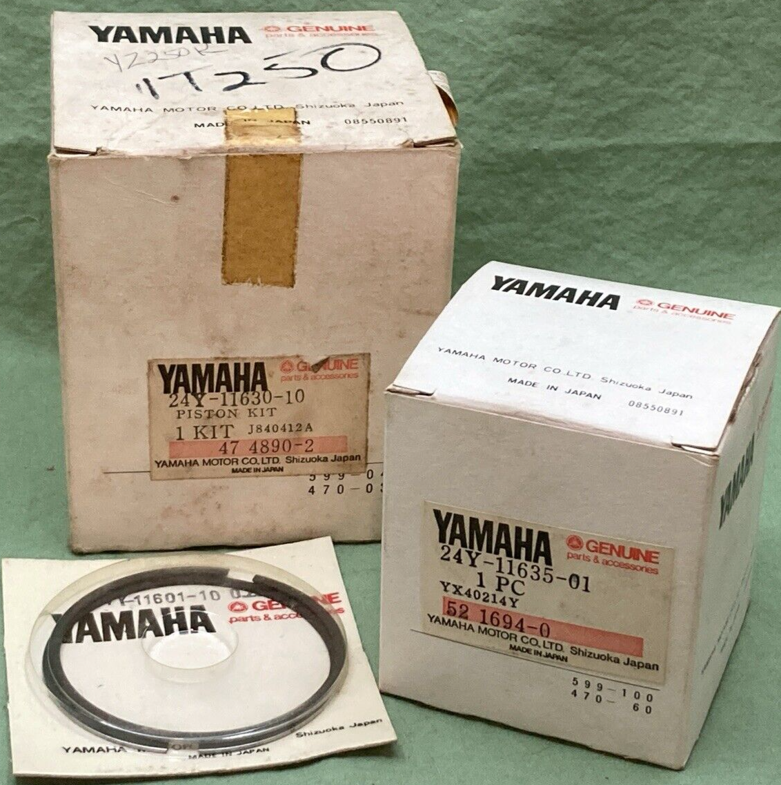 NEW GENUINE YAMAHA 24Y-11630-10 PISTON KIT INCOMPLETE SEE LISTING