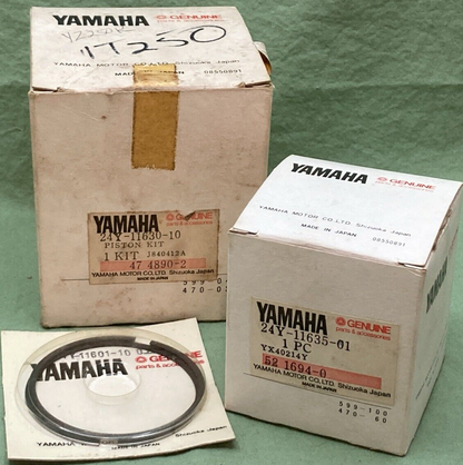 NEW GENUINE YAMAHA 24Y-11630-10 PISTON KIT INCOMPLETE SEE LISTING