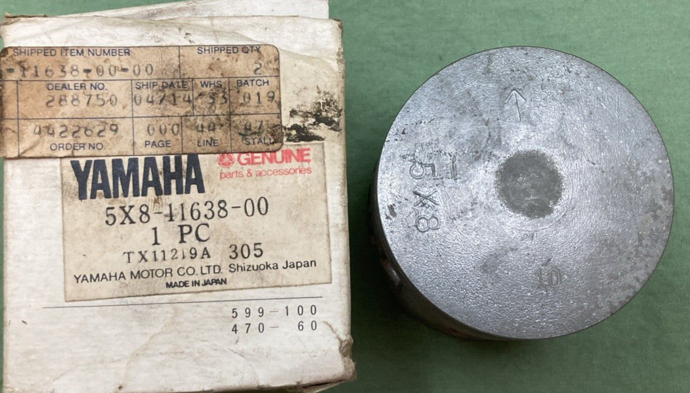 NEW GENUINE YAMAHA 5X8-11638-00 PISTON 4TH 1.00 O/S