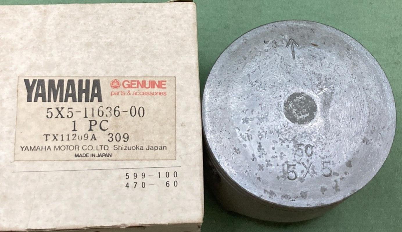 NEW GENUINE YAMAHA 5X5-11636-00 PISTON 2ND 0.50 O/S