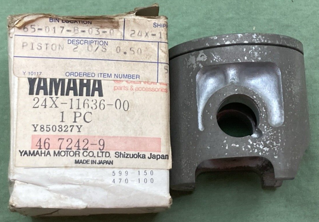 NEW GENUINE YAMAHA 24X-11636-00 PISTON 2ND 0.50 O/S