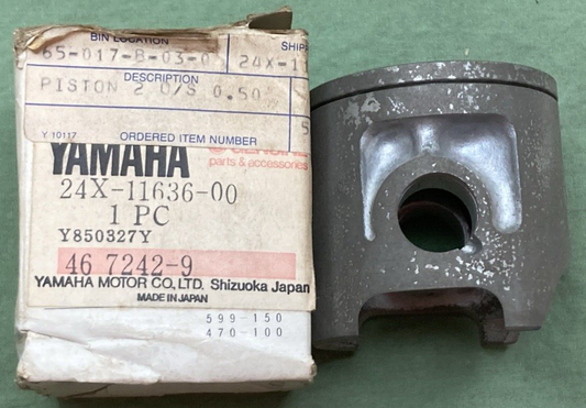 NEW GENUINE YAMAHA 24X-11636-00 PISTON 2ND 0.50 O/S