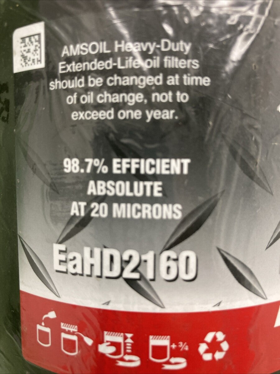 NEW GENUINE AMSOIL EaHD2160 HEAVY DUTY EXTENDED LIFE OIL FILTER