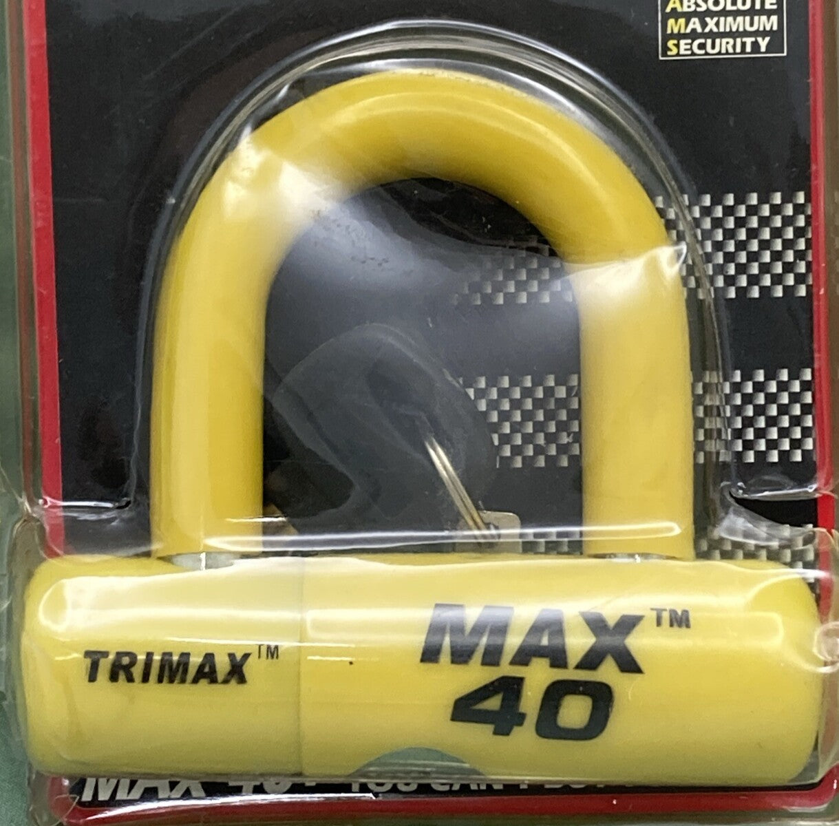 NEW TRIMAX MAX40LY MOTORCYCLE DISC & CABLE LOCK
