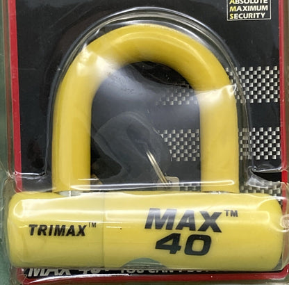 NEW TRIMAX MAX40LY MOTORCYCLE DISC & CABLE LOCK