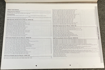 GENUINE HARLEY DAVIDSON 99949-09 WIRING DIAGRAMS BOOK 2009