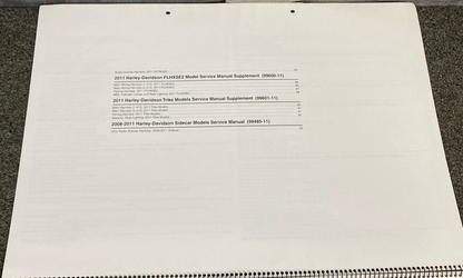GENUINE HARLEY DAVIDSON 99949-11 WIRING DIAGRAMS BOOK 2011