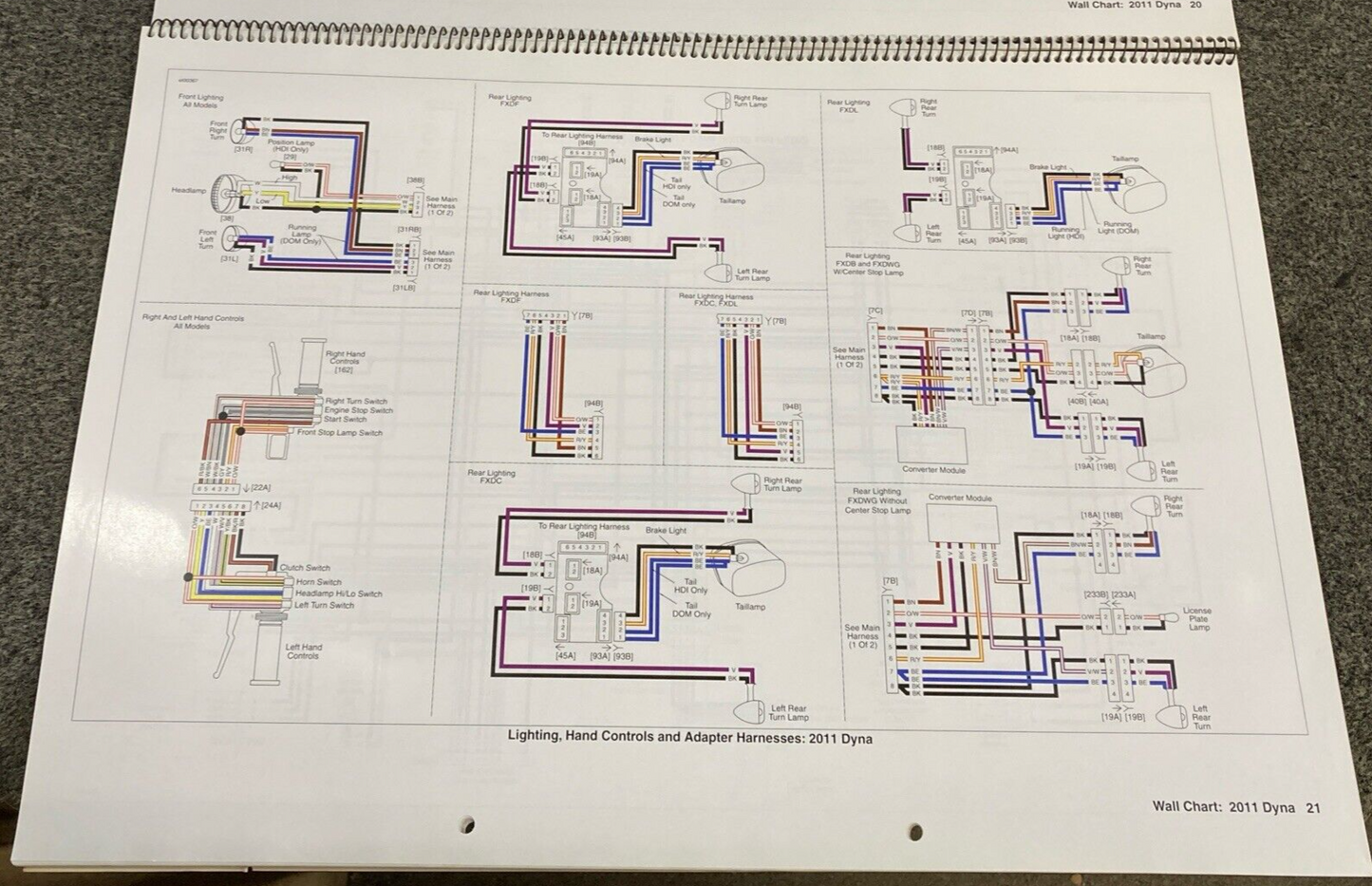 GENUINE HARLEY DAVIDSON 99949-11 WIRING DIAGRAMS BOOK 2011